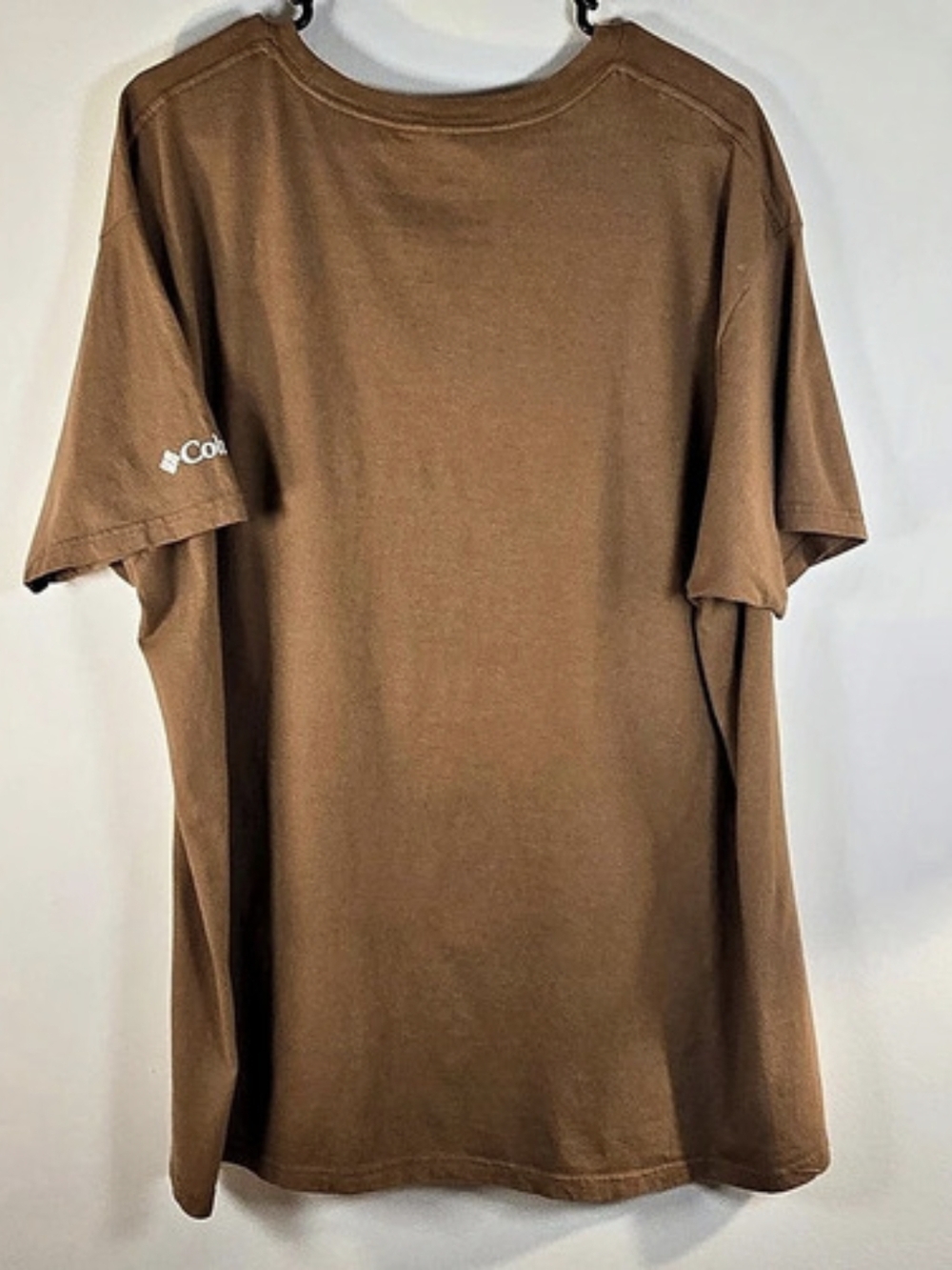Columbia Mens Camo Box Logo Graphic T-Shirt Brown 2X - Picture 2 of 4